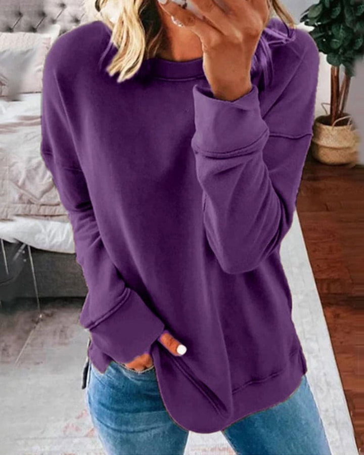 Élisabeth | Pull Confortable — Violet / S