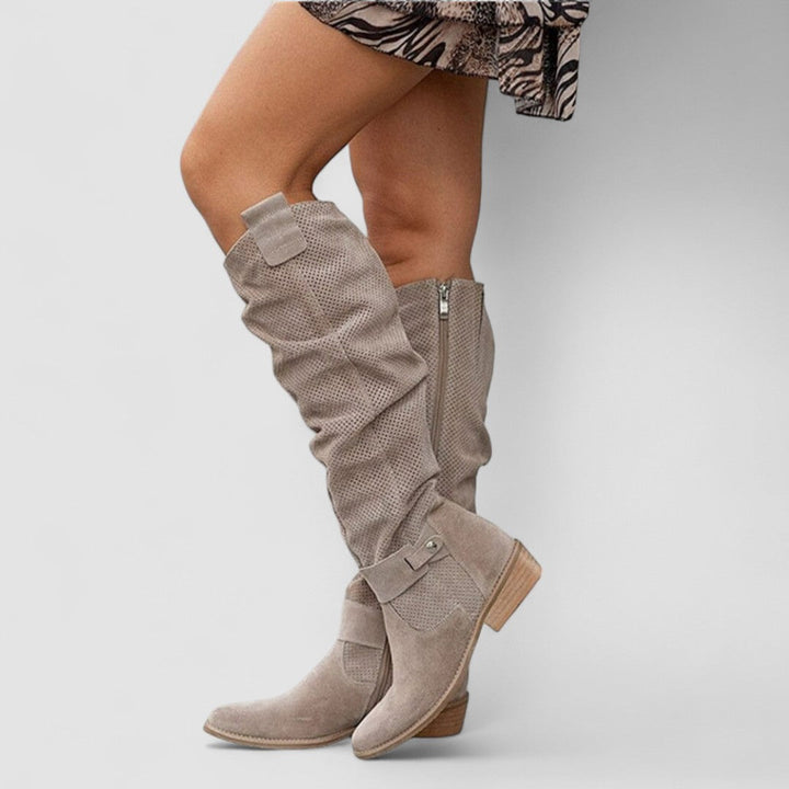 Élise | Bottes Western Orthopédiques — Kaki / 6