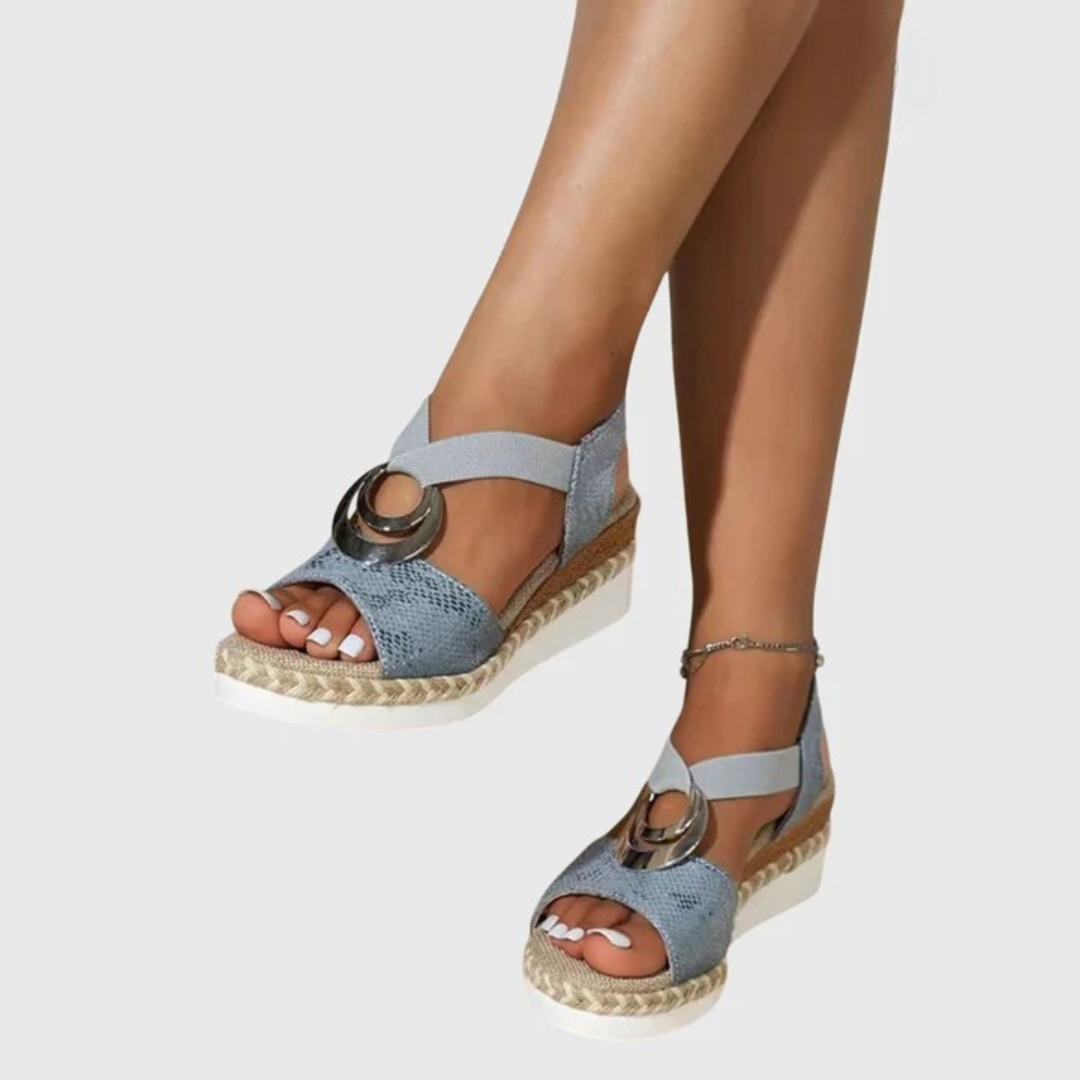 Olivia | Sandales Orthopédiques — Bleu / 38
