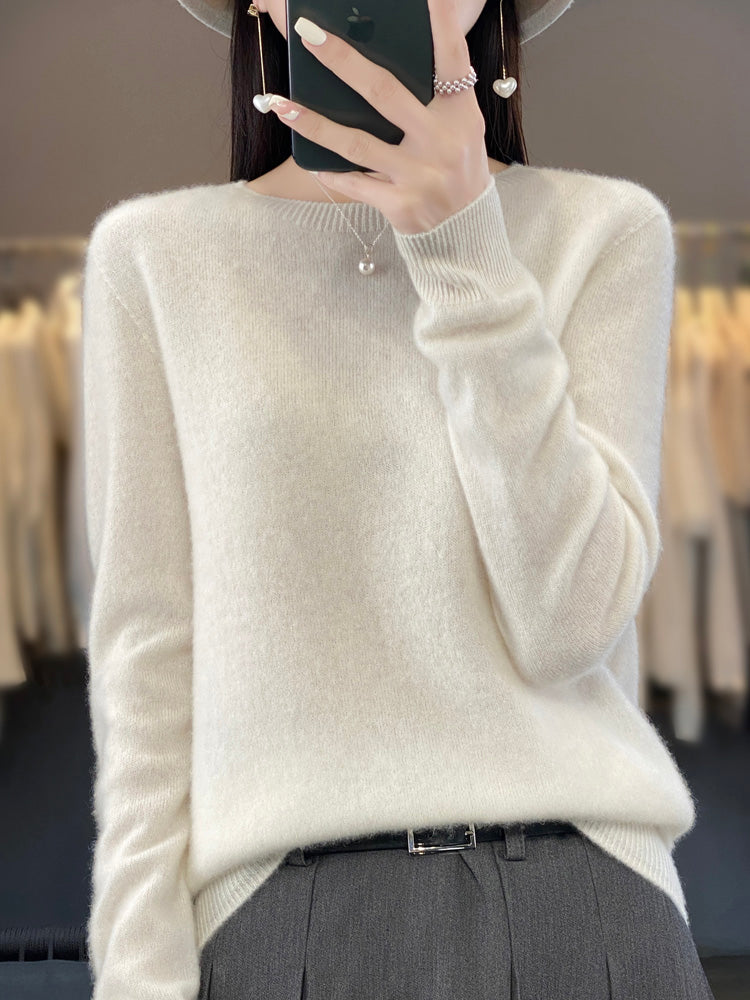 Julie | Pull en Coton Douillet — Beige / S
