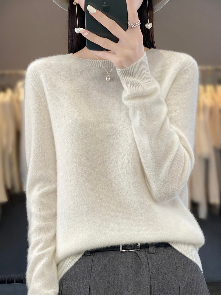 Julie | Pull en Coton Douillet — Beige / S