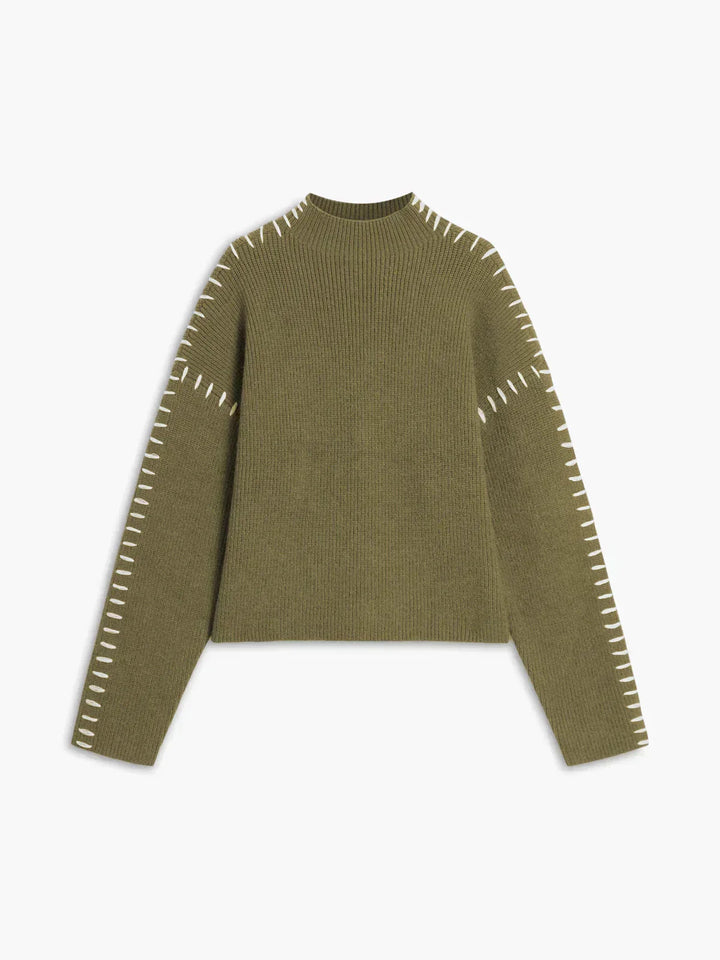 Nina | Pull Douillet — Vert / S